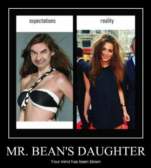 Mr Bean's daughter. Your mind has been blown.